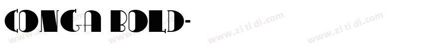 Conga Bold字体转换